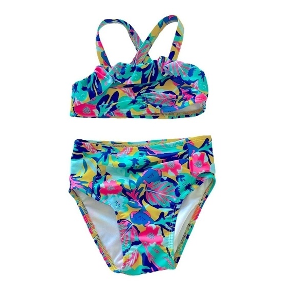 CAT & Jack Toddler Bikini Bathing Suit Floral - Picture 7 of 7
